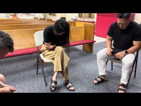 Pastor David prayed in Sunday afternoon 6/08/2025