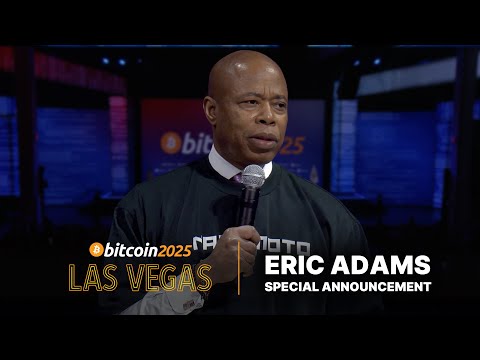 New York City Mayor Eric Adams BitBonds Announcement